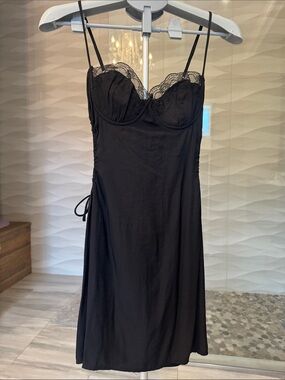 Princess Polly Lace-Trim Underwire Cup Mini Slip Dress with side cut outs 6
